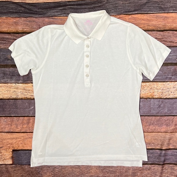 Peter Millar Womens Polo Golf Shirt White Country Club Athletic Tennis - Picture 1 of 4